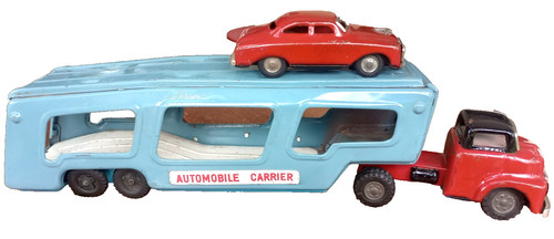 Vintage tin plate toy lorry - vintage,