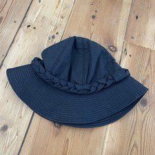 Aquascutum Womens Navy Cloche Bucket Hat