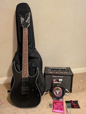 Ibanez RG421EX Electric Guitar Black Flat. Excellent Condition. With Case & Amp.