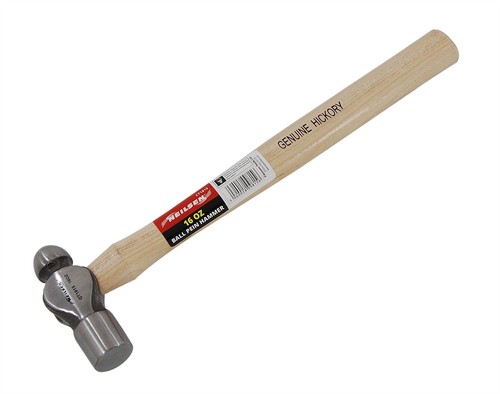 16oz ball pein hammer hickory - ball,