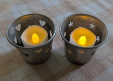 2 Tealight Holders + New LED