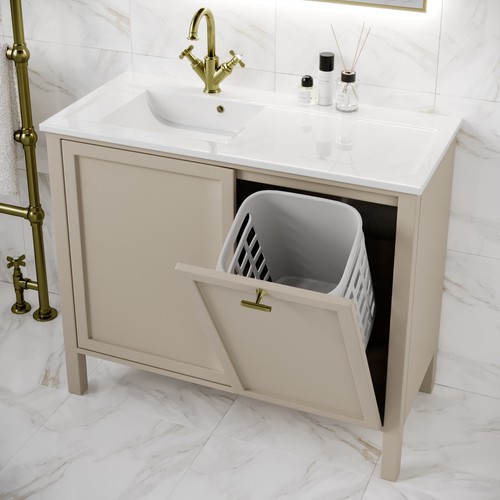 1000mm beige freestanding - 1000mm,