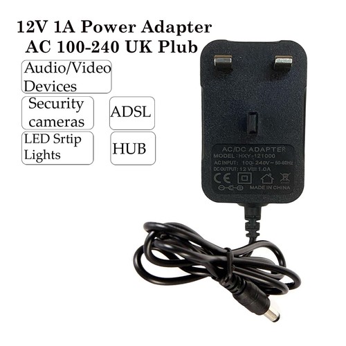 12v 1000ma 100 240v - ac/dc,