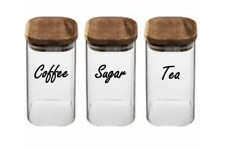 COFFEE TEA SUGAR JAR LABELS