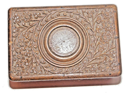 Carved wooden trinket - wooden,