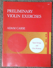 Adam Carse - Preliminary Violin Exercises Book  -  Stainer and Bell -Softcover