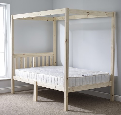Four poster bed frame 4ft - bed, 6