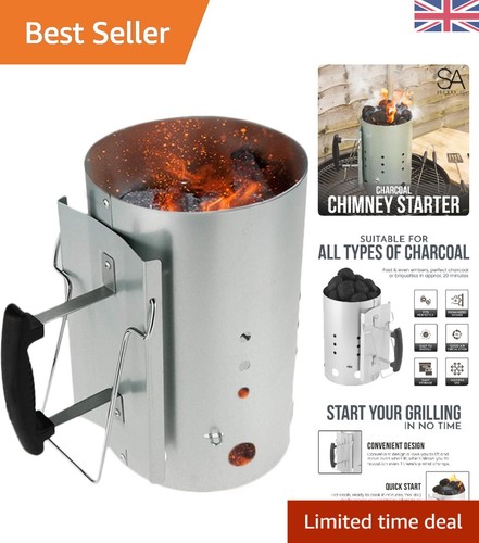 Portable aluminium bbq chimney - portable,