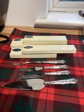 Set Of 4 Matching Cutlery Utensils, Hallmarked Silver Handles 1977&78