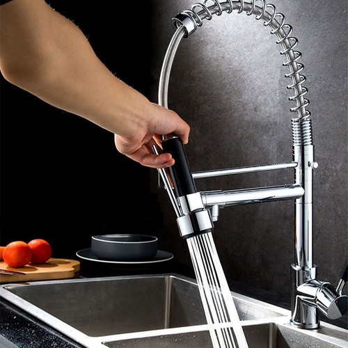 Dual spout kitchen mixer - dual,