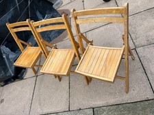 Wooden Slatted Folding Chair x
