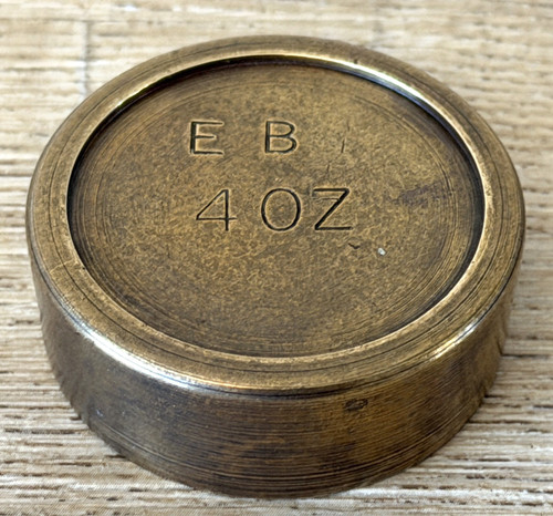 Vintage 4oz brass scale - brass,