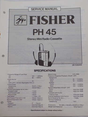 Fisher ph45 stereo - fisher,