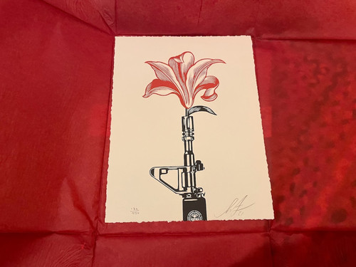 Shepard fairey obey lily - ar-15,