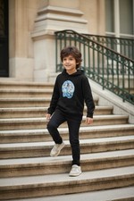 Bluey Themed Black Hoodie Size