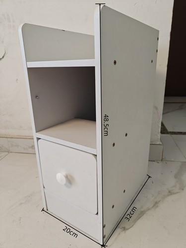 Bedside table white drawer - table,
