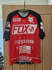 Fox Livewire Pro Mtb Gravel Jersey, Red White And Black, M