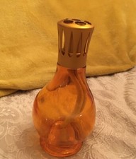 Lampe Berger. Glass Designer Lamp. Beautiful Colour! RARE Burnwood