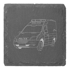4 x 'Police Dog Van' 10cm