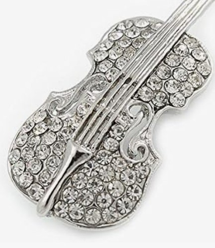 Violin brooch lapel - violin,