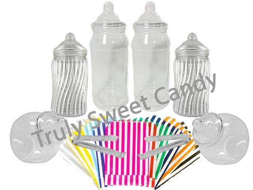 Plastic sweet jars bags 2 - sweet,