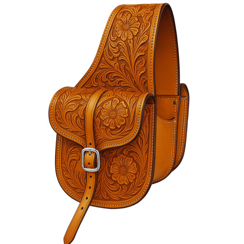 Horse saddle bag leather - bag,