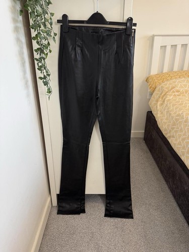 Zara black faux leather - zara,