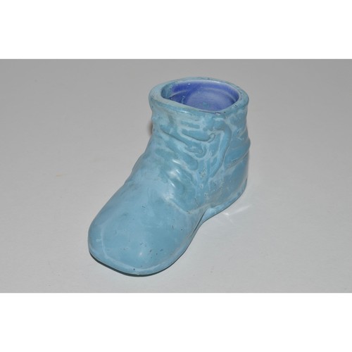 Ceramic baby boot planter - ceramic,