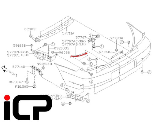 Genuine under light bumper - lh,