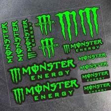 MONSTER ENERGY Decal Sticker  UNIVERSAL FIT Car Drift Rally Garage Motorcycle