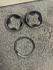 BMW MINI CHROME F & R Cup Holder Trim Ring & Rubber Insert Cooper S One D SD JCw