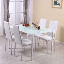 4 Seater Glass Dining Table