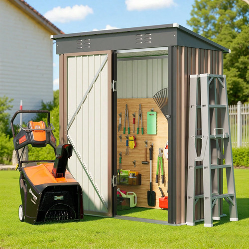Outdoor tool shed storage - outdoor, shed,