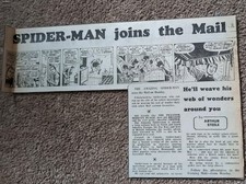 Newspaper Cutting from The Daily Mail  - Spider-Man joins the Mail