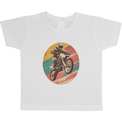 Retro dirt bike rider - dirt,