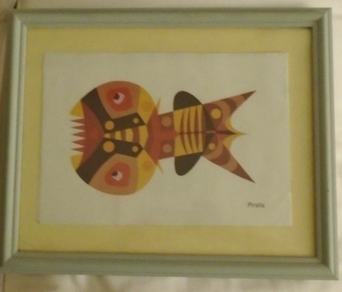 César manrique piranha fish - césar,