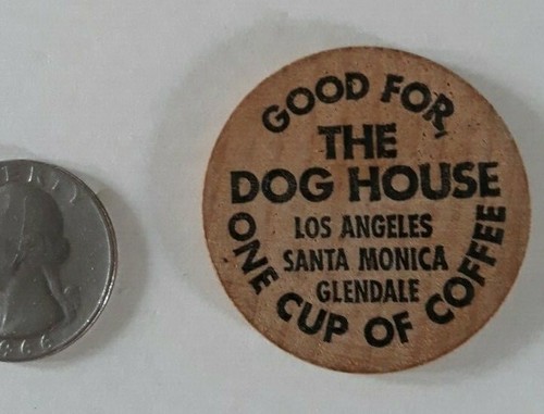 Vintage wooden nickel coffee - nickel,