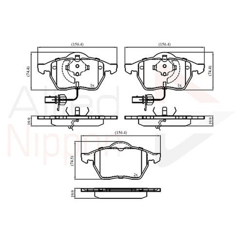Brake pads set for - pads,