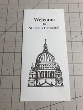 St Pauls Cathedral Vintage Visitors Leaflet Pamphlet
