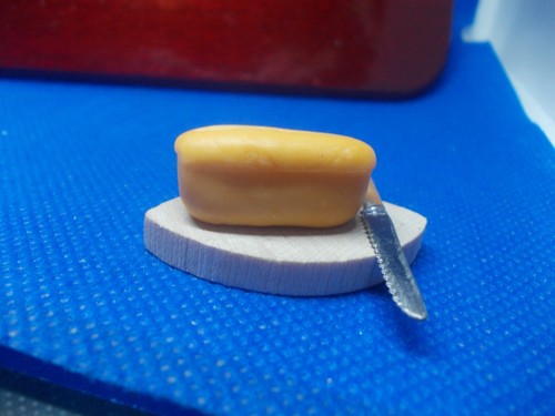 Bread board knife and - board,