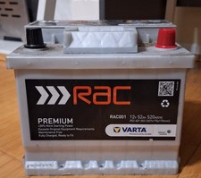 RAC/VARTA 063 High Spec 12V Battery 52Ah 520A(EN) Used Battery