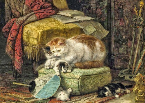 Henriette ronner knip cat - ronner-knip,