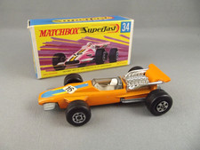 MATCHBOX SUPERFAST 34 F1 RACING CAR ORANGE EXCELLENT IN A VERY GOOD BOX 1973-75