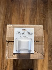 Wedding Car Ribbon 6m White