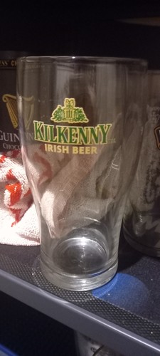 Kilkenny irish beer glass - glass, 80s