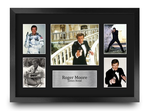 Roger moore signed james - signed, bond