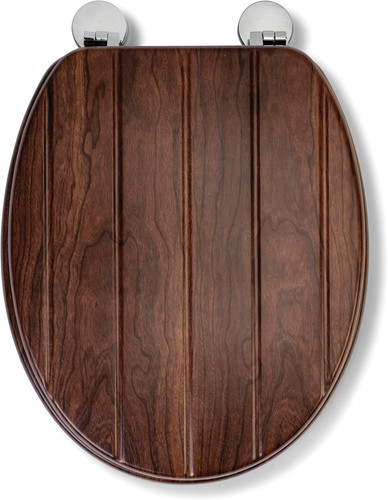 Croydex molvena wooden toilet - croydex,