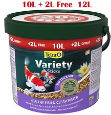 Tetra Variety Pond Sticks 10 +2L Free  BUCKET Complete food  for all pond fish