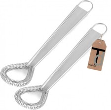 2 x Magic Whisk 20cm Stainless Steel Mini Kitchen Mixer Ideal for Eggs & Sauces