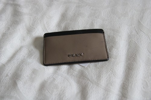 Dkny leather beige card - dkny,